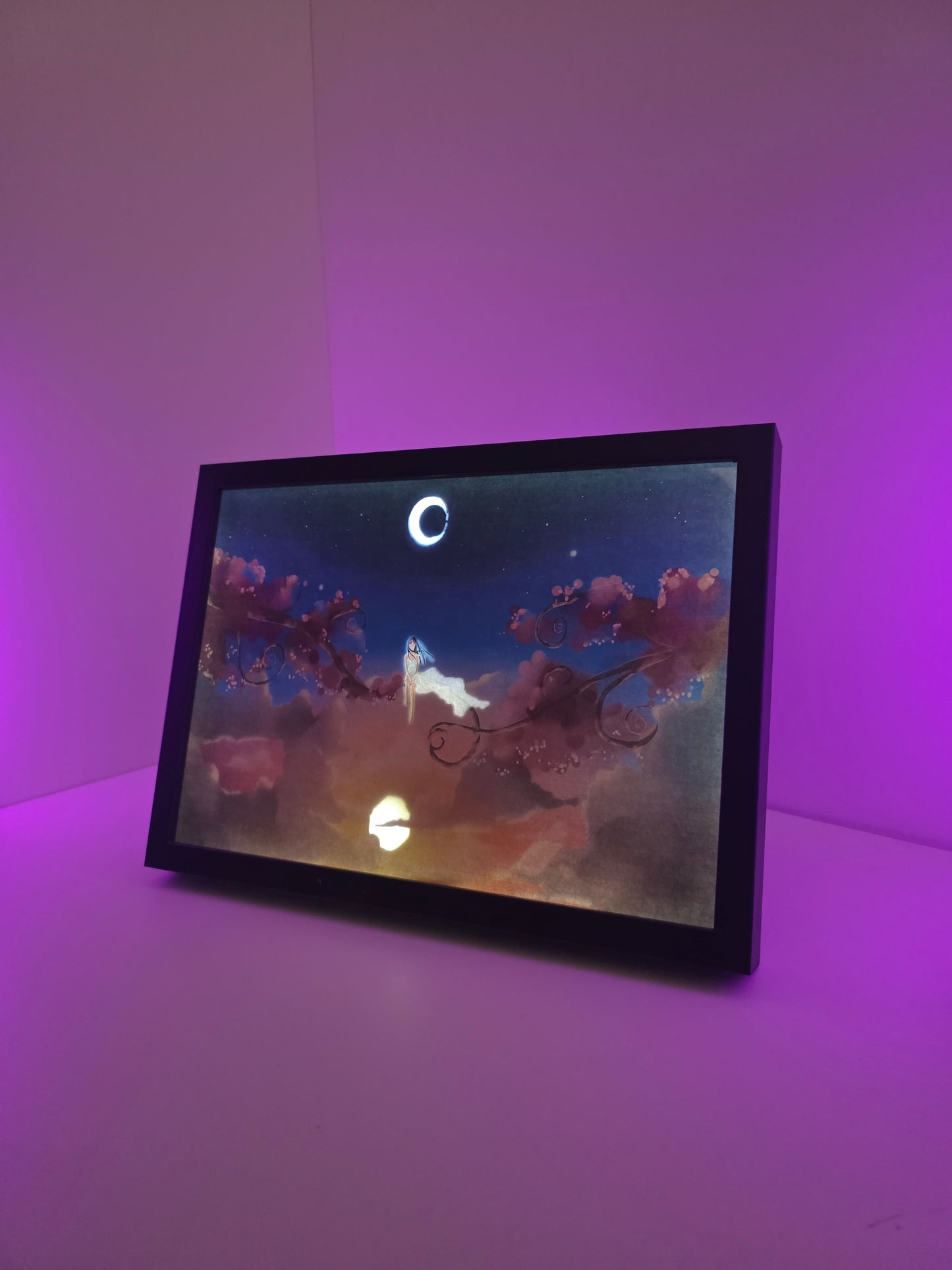 1 Egyedi hangulatfény képkeretben távirányítóval.